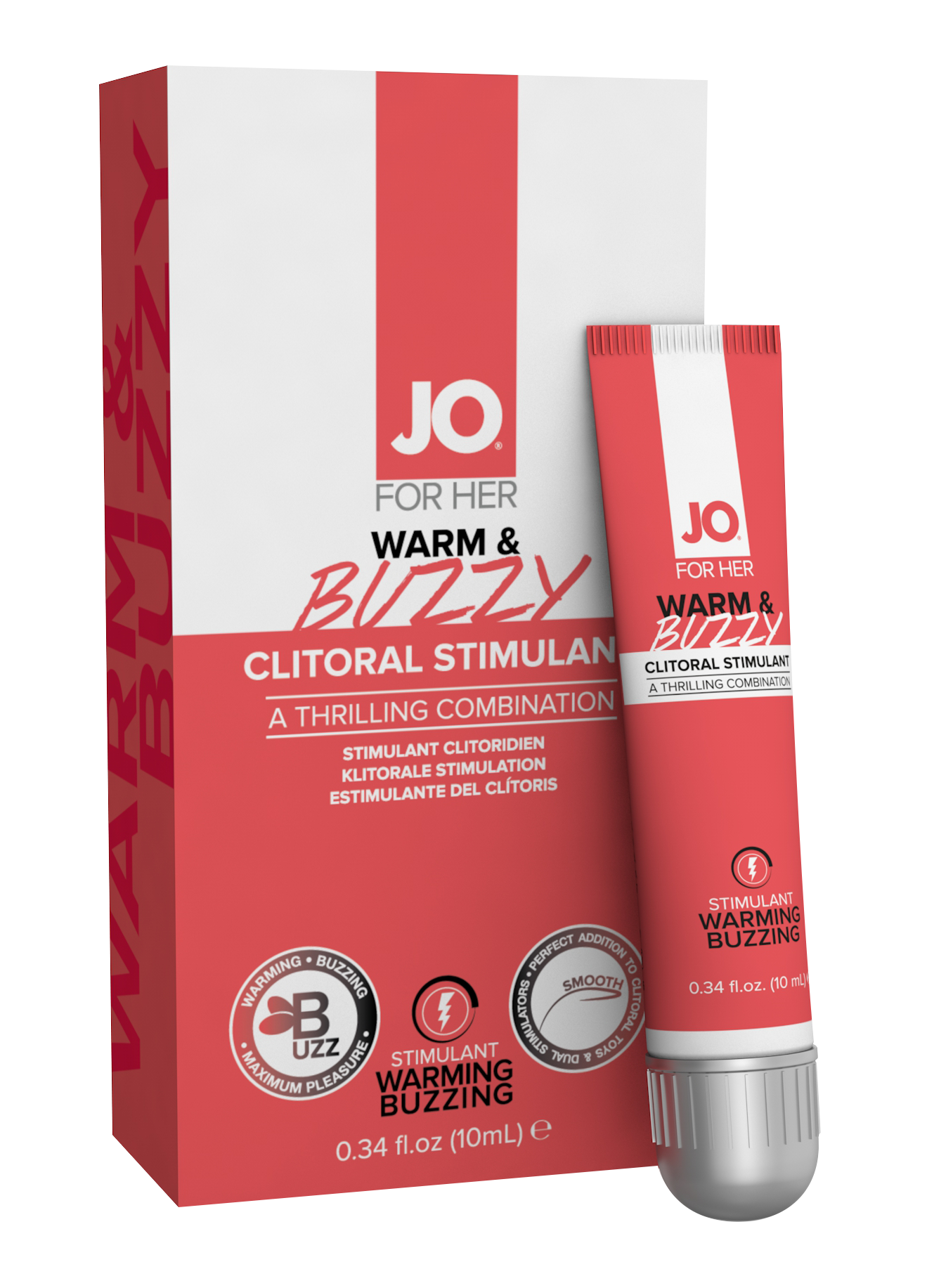 Gel Estimulador y sensibilizador de clitoris y Zonas Erogenas. JO Warm & Buzzy 10ml