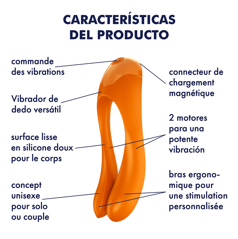 Vibrador Multi-funcion para todas las  Zonas Erogenas Satisfyer Candy Cane