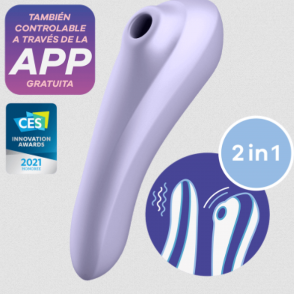 Vibrador Punto G Y Pulsaciones de aire para clitoris Satisfyer Dual Pleasure