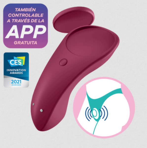 Estimulador Para Clitoris en tu tanga Satisfyer Sexy Secret con bluetooth y APP