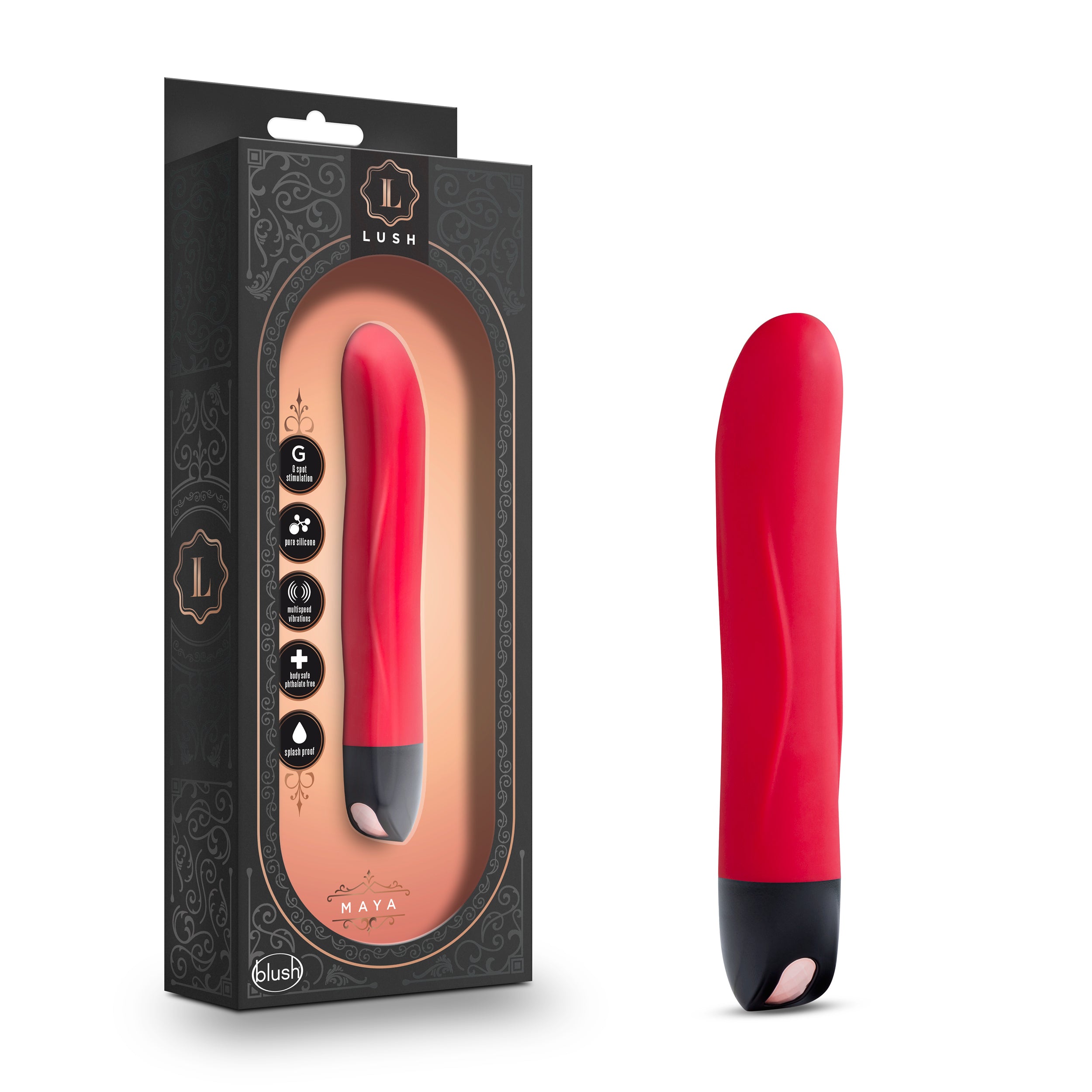 Vibrador Recargable 10 funciones de vibracion Luxe Maya